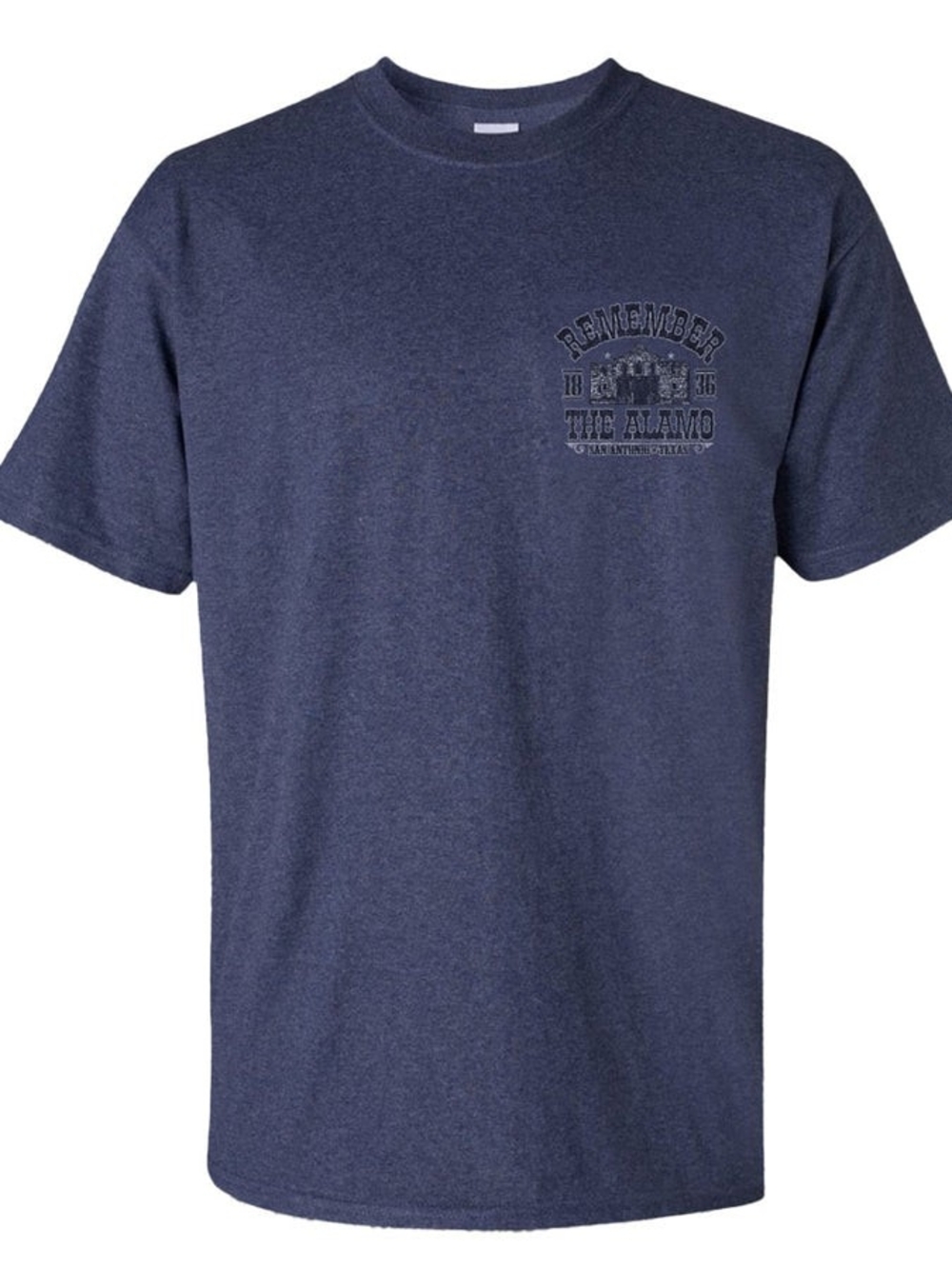 Remember The Alamo Heather Navy Short-Sleeve Men's T-Shirt | NWT